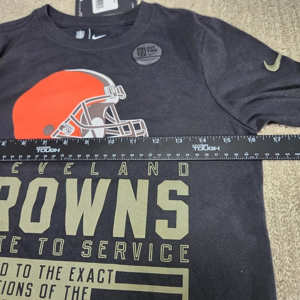 Cleveland‎ Browns Shirt Youth Medium Nike Salute To Service Engineered On Field